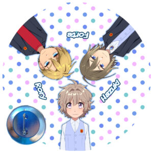 Button - Trio - Hazuki, Forte & Rory