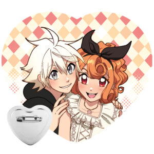 Button - Herz - Zai & Kiku