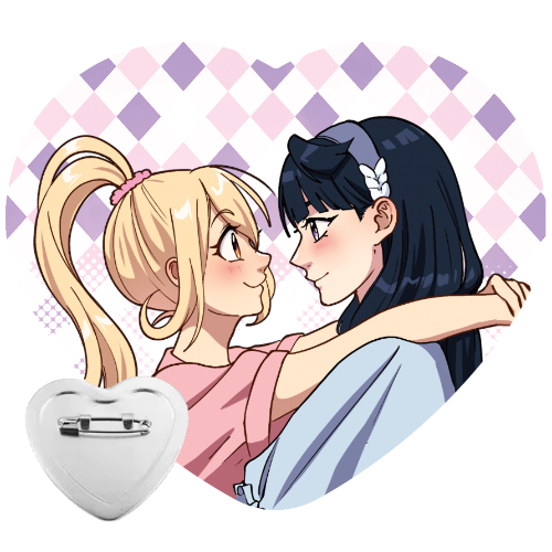 Button - Herz - Anya & Suzumi